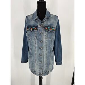 Montana Co. Embroidered Denim Jacket (B52)